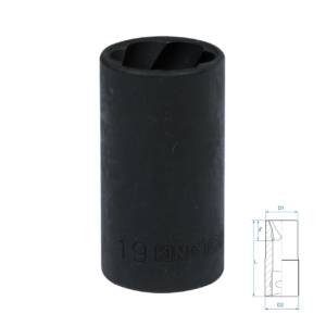 Головка для поврежденного крепежа 1/2″, 19 мм KING TONY 9TD403-19M
