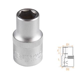 Головка торцевая стандартная шестигранная 1/2″, 11 мм AFFIX AF00040011