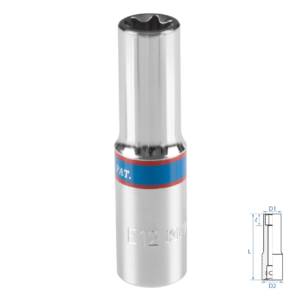 Головка торцевая TORX Е-стандарт 3/8″, E12, L = 63 мм KING TONY 327512M