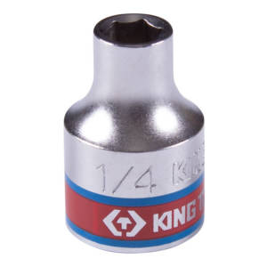 Головка торцевая стандартная шестигранная 3/8″, 1/4″, дюймовая KING TONY 333508S