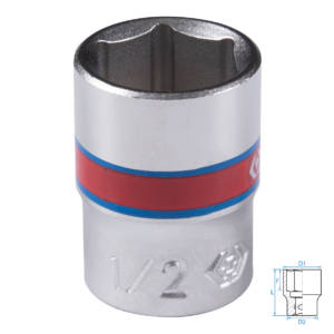 Головка торцевая стандартная шестигранная 1/4″, 1/2″, дюймовая KING TONY 233516S