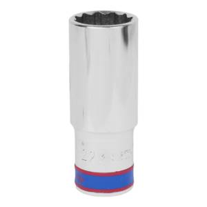 Головка торцевая глубокая двенадцатигранная 1/2″, 22 мм KING TONY 423022M