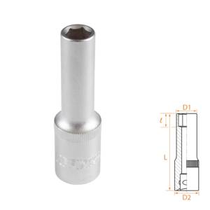 Головка торцевая глубокая шестигранная 1/2″, 10 мм AFFIX AF00140010