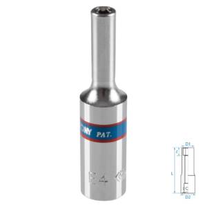 Головка торцевая TORX Е-стандарт 1/4″, E4, L = 50 мм KING TONY 227504M