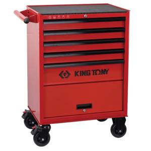 Тележка инструментальная, 5 выдвижных ящиков и отсек, «CLASSIС» KING TONY 87432-5U