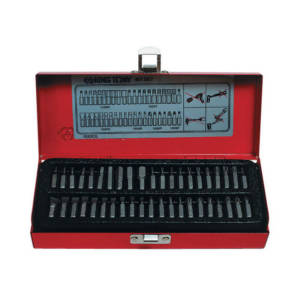 Набор вставок (бит) 1/4″, PH, PZ, Hex, Torx, Slotted, 42 предмета KING TONY 1042CQ