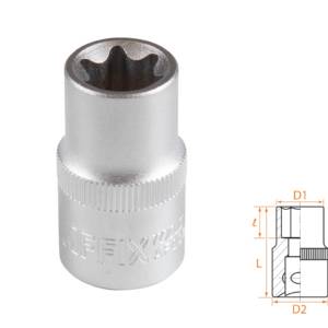 Головка торцевая TORX Е-стандарт 1/2″, E16 AFFIX AF00043016