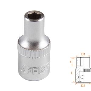 Головка торцевая стандартная шестигранная 1/4″, 4,5 мм AFFIX AF00020045