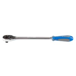 Трещотка 1/2″, 375 мм, 32 зубца, флажковая с кнопкой KING TONY 4762-15G