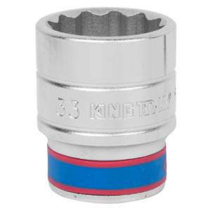 Головка торцевая стандартная двенадцатигранная 3/4″, 33 мм KING TONY 633033M