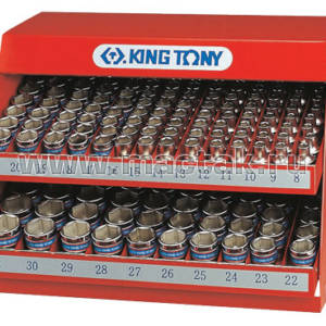 Стенд с торцевыми головками 1/2″, 8-32 мм, серия 4330М, 172 предмета KING TONY 4072MR