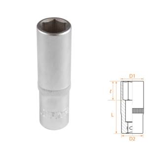 Головка торцевая глубокая шестигранная 1/2″, 15 мм AFFIX AF00140015
