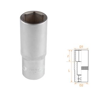 Головка торцевая глубокая шестигранная 1/2″, 22 мм AFFIX AF00140022