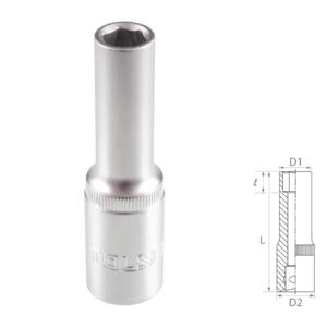 Головка торцевая глубокая шестигранная 1/2″, 8 мм TOLSEN TT16558