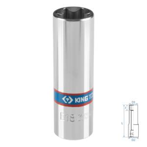 Головка торцевая TORX Е-стандарт 3/8″, E18, L = 63 мм KING TONY 327518M