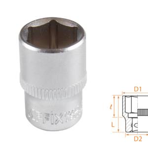 Головка торцевая стандартная шестигранная 1/4″, 12 мм AFFIX AF00020012