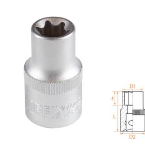Головка торцевая TORX Е-стандарт 1/2″, E14 AFFIX AF00043014