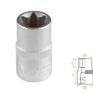 Головка торцевая TORX Е-стандарт 1/2″, E18 AFFIX AF00043018
