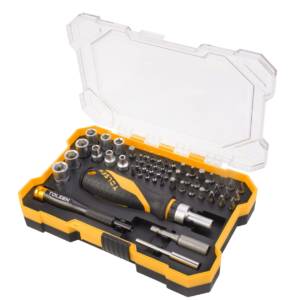 Набор вставок (бит) 1/4″, PH, PZ, Hex, Torx, Slotted, 56 предметов TOLSEN TT20187