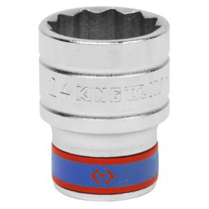 Головка торцевая стандартная двенадцатигранная 1/2″, 24 мм KING TONY 433024M