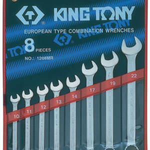 Набор комбинированных ключей, 10-22 мм, 8 предметов KING TONY 1208MR