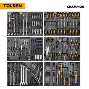 Набор инструментов 239 предметов, «CHAMPION», для тележки, 18 ложементов TOLSEN TT85416-239