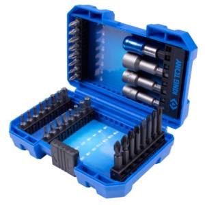 Набор вставок (бит) 1/4″, PH, PZ, Hex, Torx, Slotted, 36 предметов KING TONY 1036MR