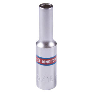 Головка торцевая глубокая шестигранная 1/4″, 3/16″, дюймовая KING TONY 223506S