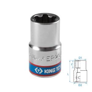 Головка торцевая TORX Plus 1/2″, EP20, L = 45 мм KING TONY 433E20M