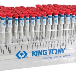 Стенд с прецизионными отвертками, серии 1431, 1432, 1433, 114 предметов KING TONY 31419MR