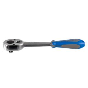 Трещотка 3/8″, 200 мм, 32 зубца, флажковая, фиксатор KING TONY 3779-08G