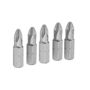 Набор вставок (бит) торцевых 1/4″, Pozidriv, PZ2, 25 мм, 5 предметов TOLSEN TT20273