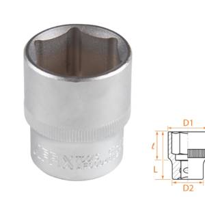 Головка торцевая стандартная шестигранная 1/2″, 27 мм AFFIX AF00040027