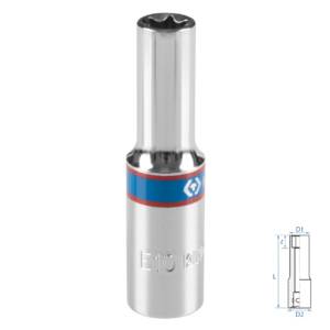 Головка торцевая TORX Е-стандарт 3/8″, E10, L = 63 мм KING TONY 327510M