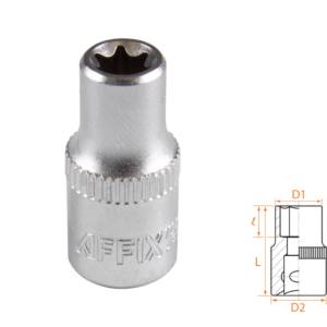 Головка торцевая TORX Е-стандарт 1/4″, E7 AFFIX AF00023007