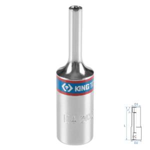 Головка торцевая TORX Е-стандарт 3/8″, E4, L = 63 мм KING TONY 327504M