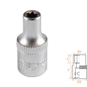 Головка торцевая TORX Е-стандарт 1/4″, E5 AFFIX AF00023005