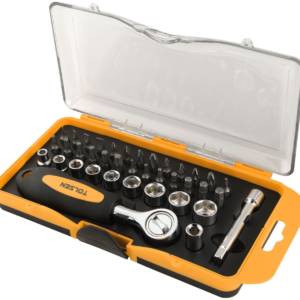 Набор вставок (бит) 1/4″, PH, PZ, Hex, Torx, Slotted, 38 предметов TOLSEN TT20035