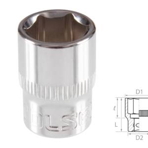 Головка торцевая стандартная шестигранная 3/8″, 12 мм TOLSEN TT16312