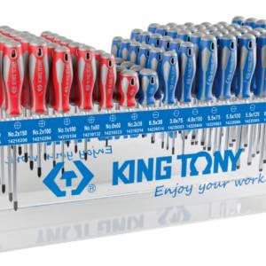 Стенд со стандартными отвертками, серии 1421, 1422, 96 предметов KING TONY 31416MR