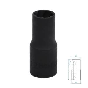 Головка для поврежденного крепежа 1/2″, 12 мм KING TONY 9TD403-12M