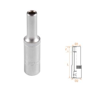 Головка торцевая глубокая шестигранная 1/4″, 4,5 мм AFFIX AF00120045