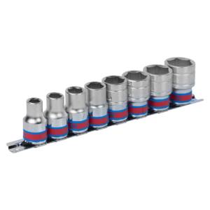 Набор торцевых головок 1/2″, шестигранные, 3/8″-7/8″, 8 предметов KING TONY 4510SR