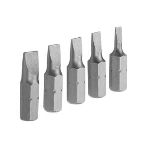 Набор вставок (бит) торцевых 1/4″, Slotted, 3-6,5 мм, 25 мм, 5 предметов TOLSEN TT20285