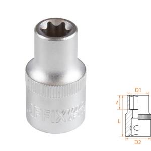 Головка торцевая TORX Е-стандарт 1/2″, E12 AFFIX AF00043012