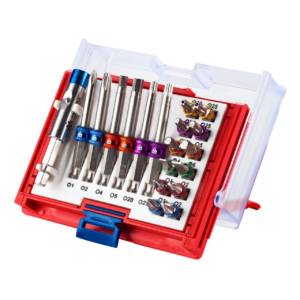 Набор вставок (бит) 1/4″, PH, PZ, Hex, Torx, Slotted, 19 предметов МАСТАК 058-10019C