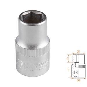 Головка торцевая стандартная шестигранная 1/2″, 12 мм AFFIX AF00040012